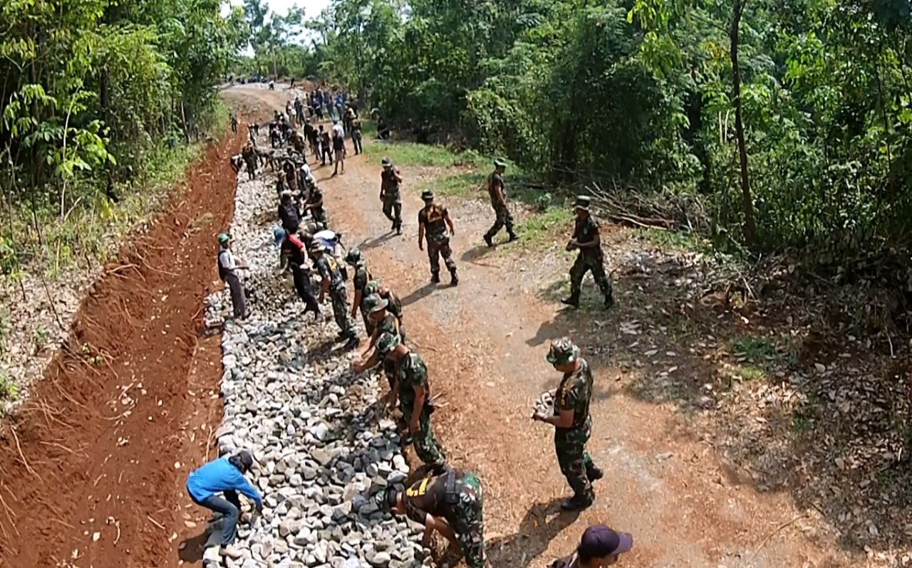 Kodim 0619 difokuskan Cisaat Campaka, Kembali Gelar TMMD