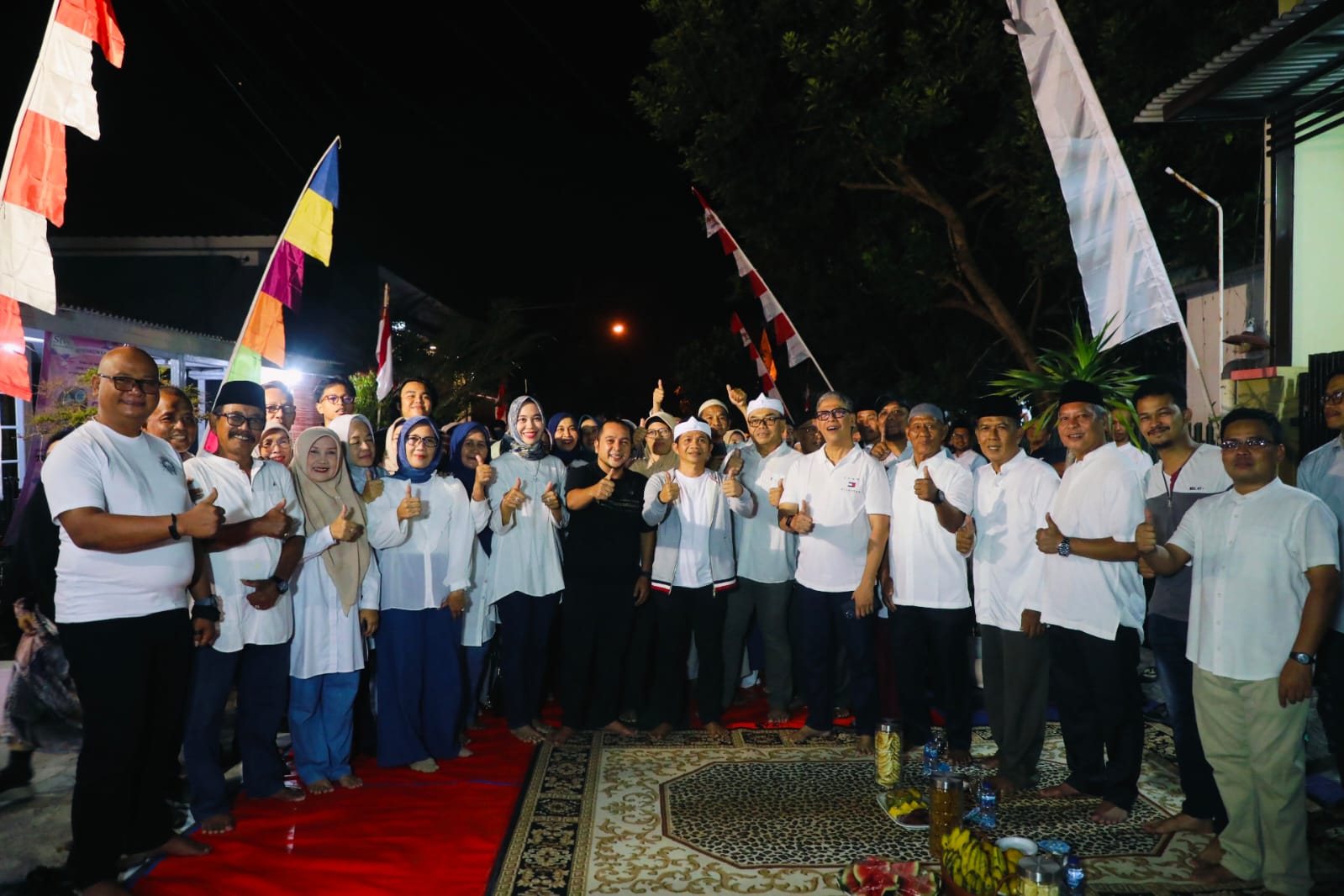 Om Zein dan Luthfi Bamala Hadiri Syukuran Jalan Lingkungan Hasil Aspirasi Warga Sadangsari Permai
