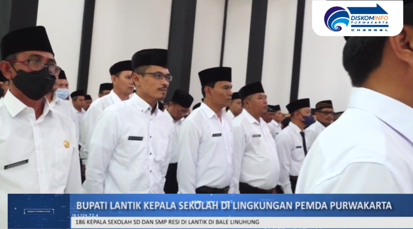 186 KEPALA SEKOLAH SD DAN SMP RESI DI LANTIK DI BALE LINUHUNG