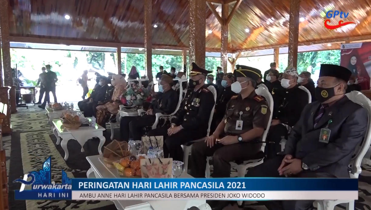 AMBU ANNE PERINGATI HARI LAHIR PANCASILA BERSAMA PRESIDEN JOKO WIDODO SECARA VIRTUAL