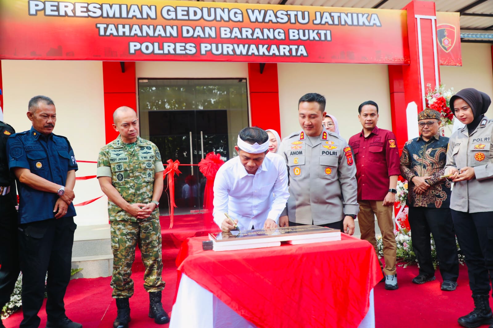 Bupati Purwakarta Resmikan Gedung Wastu Jatnika Sat Tahti Polres Purwakarta