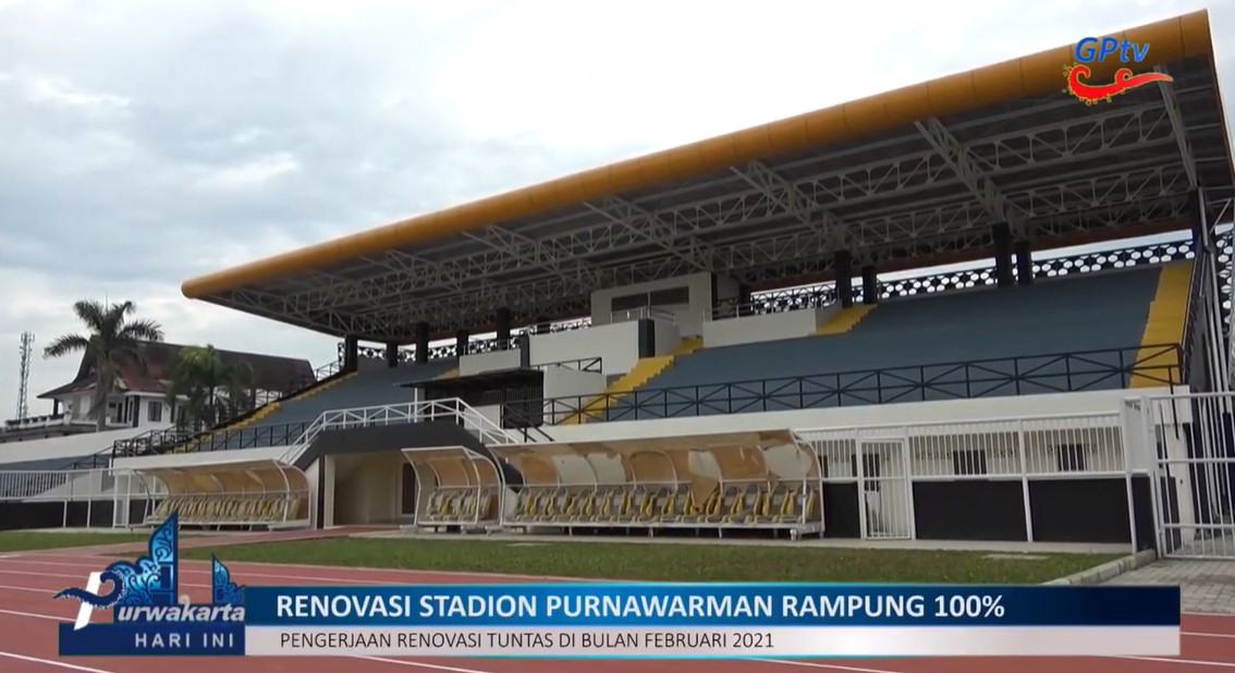 Megah!!! Stadion Purnawarman Purwakarta Akhirnya Selesai Direnovasi