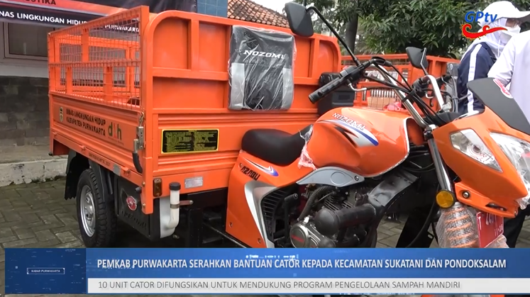 DUKUNG PROGRAM PENGELOLAAN SAMPAH MANDIRI, PEMKAB PURWAKARTA SALURKAN 10 UNIT CATOR