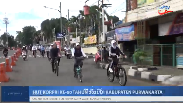 SAMBUT HUT KORPRI KE 50, PURWAKARTA GELAR GOWES BUGAR HINGGA TANAM POHON