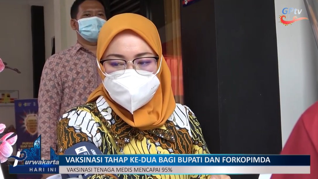 Bupati Purwakarta Ambu Anne Ratna Mustika Disuntik Vaksin Tahap Ke 2