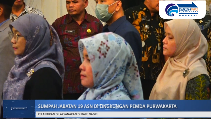 BUPATI PURWAKARTA MENGAMBIL SUMPAH JABATAN 19 ASN DI LINGKUNGAN PEMDA PURWAKARTA