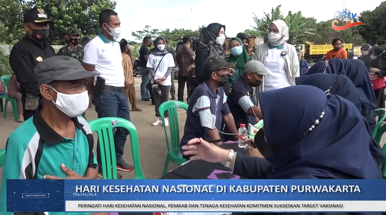 PERINGATI HARI KESEHATAN NASIONAL, PEMKAB DAN TENAGA KESEHATAN KOMITMEN SUKSESKAN TARGET VAKSINASI