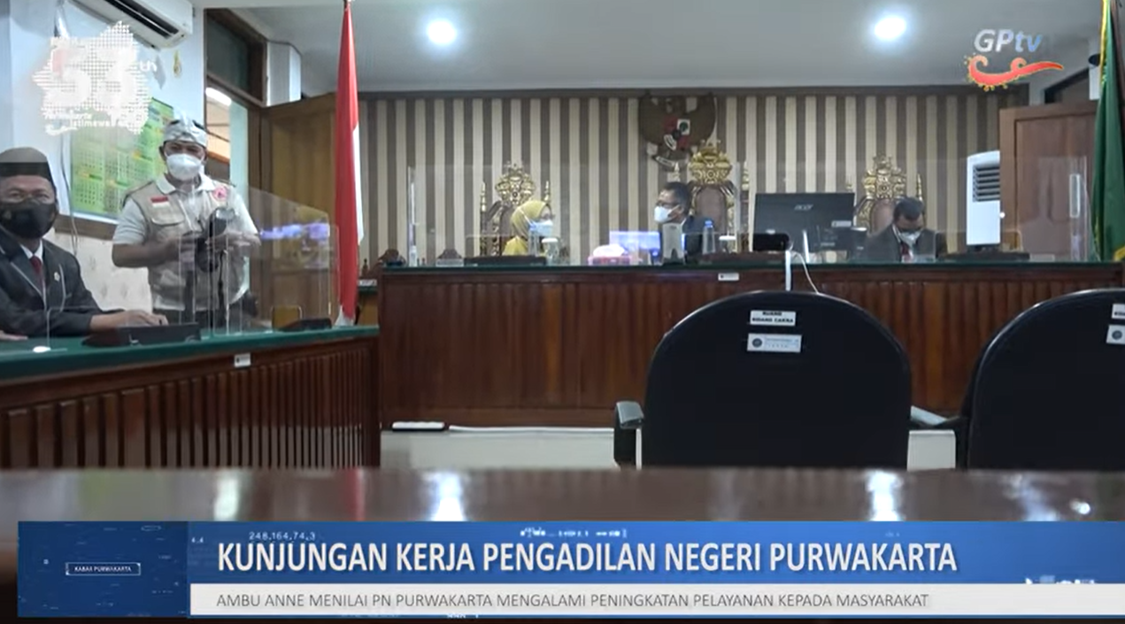 HUT MAHKAMAH AGUNG KE-76, AMBU ANNE KUNJUNGAN KERJA KE PENGADILAN NEGERI PURWAKARTA