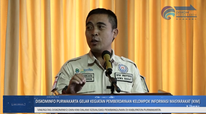 SINERGITAS DISKOMINFO DAN KIM DALAM SOSIALISASI PEMBANGUNAN DI KABUPATEN PURWAKARTA