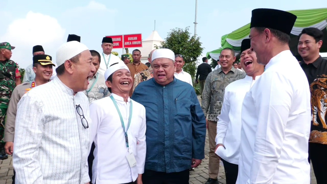 Momen Hangat Kepala BPKP Muhammad Yusuf Ateh Sambut Om Zein di Peresmian MA Insan Cendekia Nusantara Purwakarta