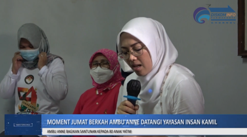 MOMENTUM JUMAT BERKAH, BUPATI PURWAKARTA SERAHKAN BANSOS RUTILAHU DAN BERI SANTUNAN 80 ANAK YATIM