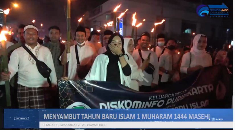 KABUPATEN PURWAKARTA SAMBUT TAHUN BARU ISLAM 1 MUHARRAM 1444 H DENGAN PAWAI OBOR