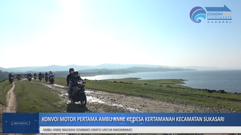 BUPATI PURWAKARTA BERSILATURAHMI KE KECAMATAN SUKASARI DENGAN KONVOI MOTOR