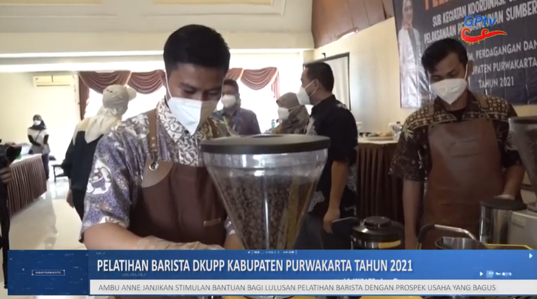 AMBU ANNE JANJIKAN STIMULAN BANTUAN BAGI LULUSAN PELATIHAN BARISTA DENGAN PROSPEK USAHA YANG BAGUS