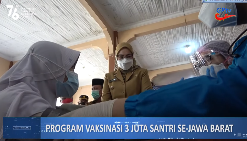 PROGRAM VAKSINASI 3 JUTA SANTRI SE-JAWABARAT