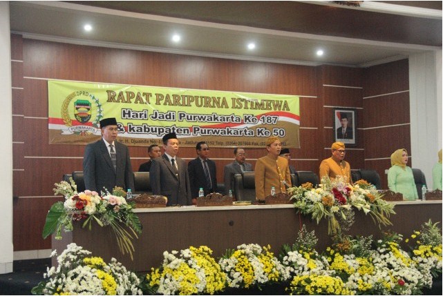 RAPAT PARIPURNA MILANGKALA HARI JADI PURWAKARTA KE 187 DAN KABUPATEN KE 50