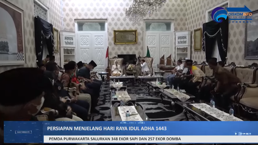 HARI RAYA IDUL ADHA 1443 H PEMKAB PURWAKARTA SALURKAN 348 SAPI DAN 257 DOMBA UNTUK MASYARAKAT