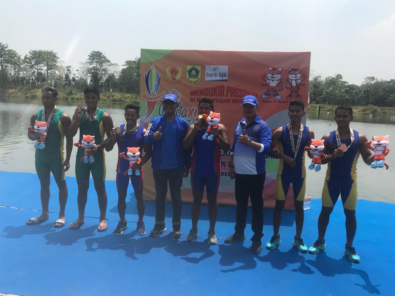 Cabang Dayung sumbang Emas Pertama Untuk Kontingen Purwakarta di Porda Jabar