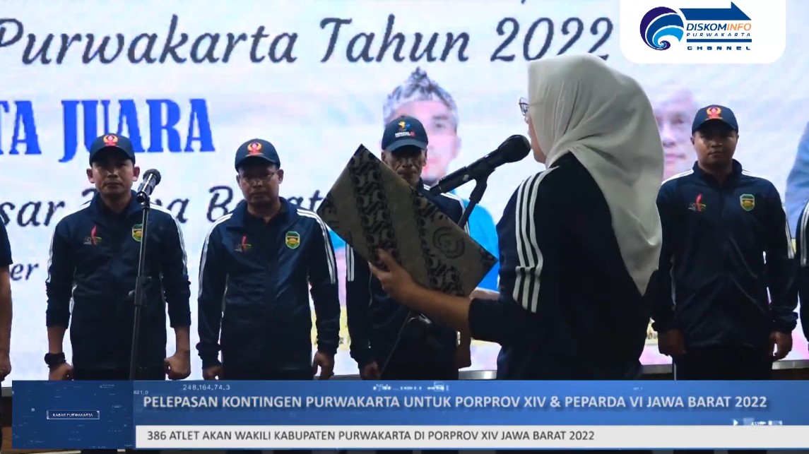 PENGUKUHAN & PELEPASAN KONTINGEN PURWAKARTA PADA PORPROV XIV SERTA PEPARDA JAWA BARAT TAHUN 2022