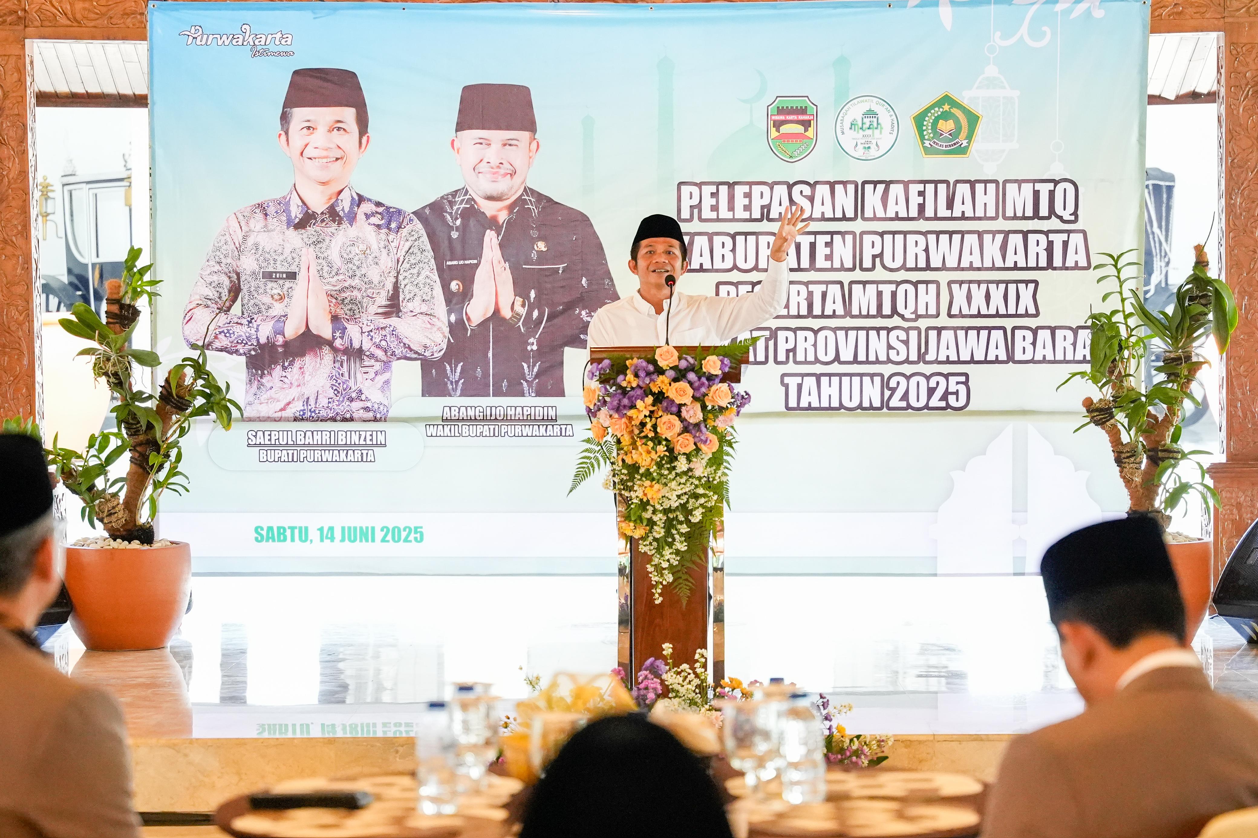 Bupati Purwakarta Lepas Peserta MTQH ke-39 Tingkat Provinsi Jawa Barat
