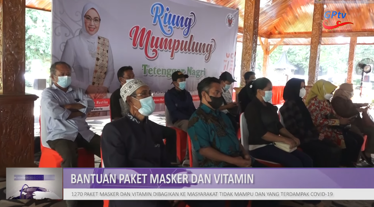 BANTUAN MASKER DAN VITAMIN UNTUK WARGA PURWAKARTA