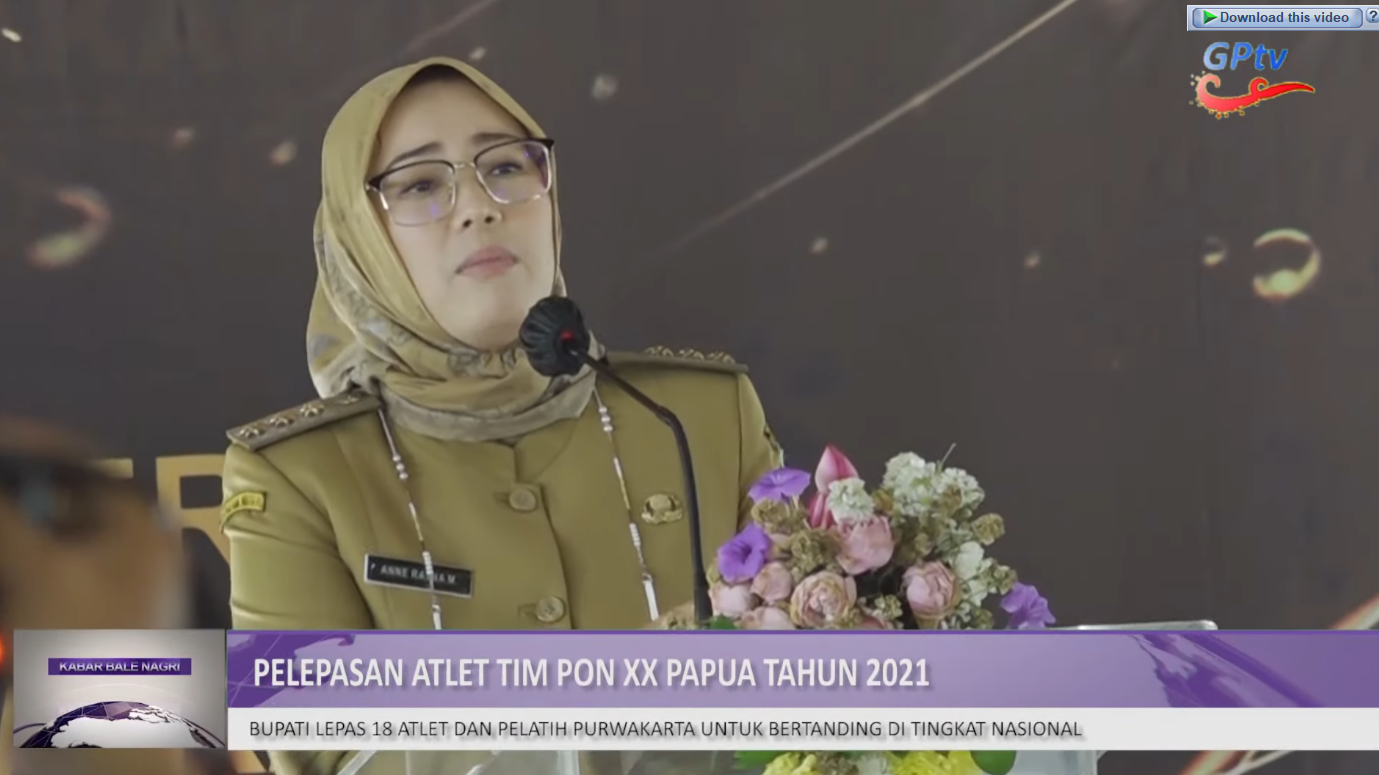 LEPAS ATLET PON ASAL PURWAKARTA, AMBU ANNE RATNA MUSTIKA JANJIKAN KADO ISTIMEWA UNTUK PARA JUARA