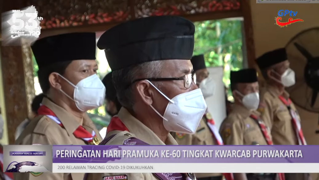 HUT PRAMUKA KE 60, AMBU ANNE KUKUHKAN 200 PRAMUKA RELAWAN TRACING