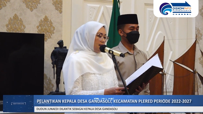 PELANTIKAN KEPALA DESA GANDASOLI HASIL PEMILIHAN ANTAR WAKTU PERIODE 2022-2027