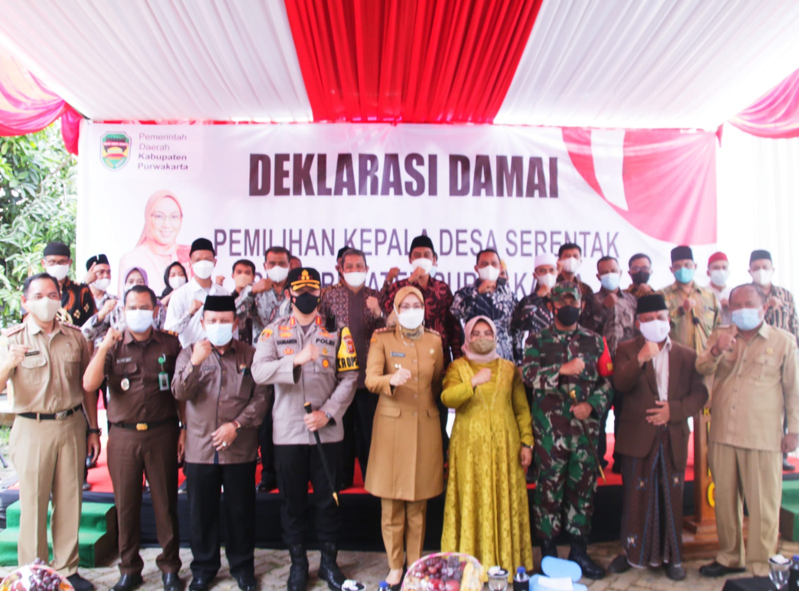 Deklarasi Damai Pilkades, Cakades Siap Menang Siap Kalah   