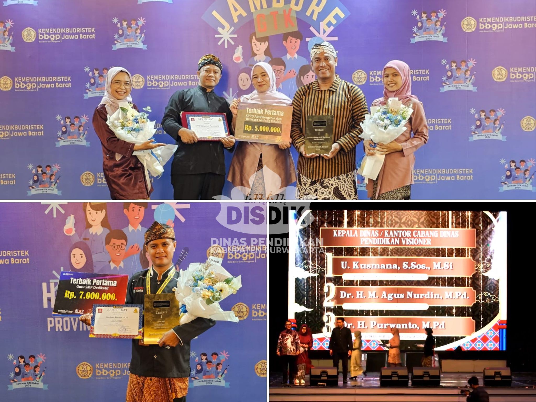 Disdik Purwakarta Raih 3 Penghargaan di Jambore GTK Hebat 2024