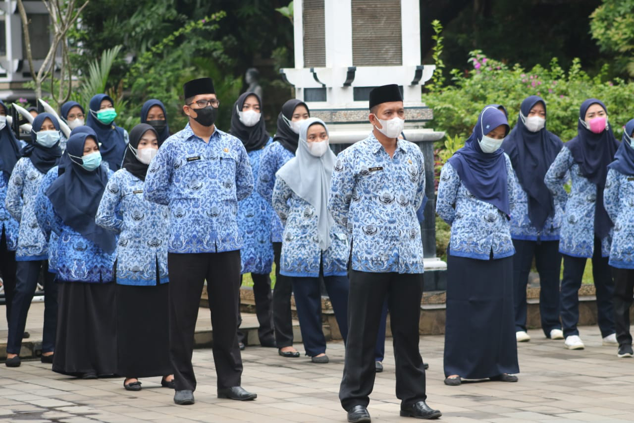 Apel Pagi, Sekda Purwakarta Cek Kehadiran ASN Pasca Libur Lebaran