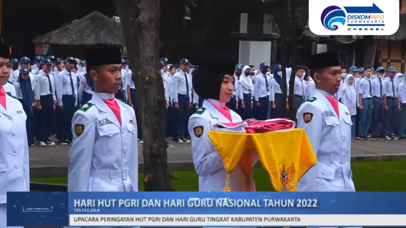 UPACARA PERINGATAN HUT PGRI DAN HARI GURU TINGKAT KABUPATEN PURWAKARTA