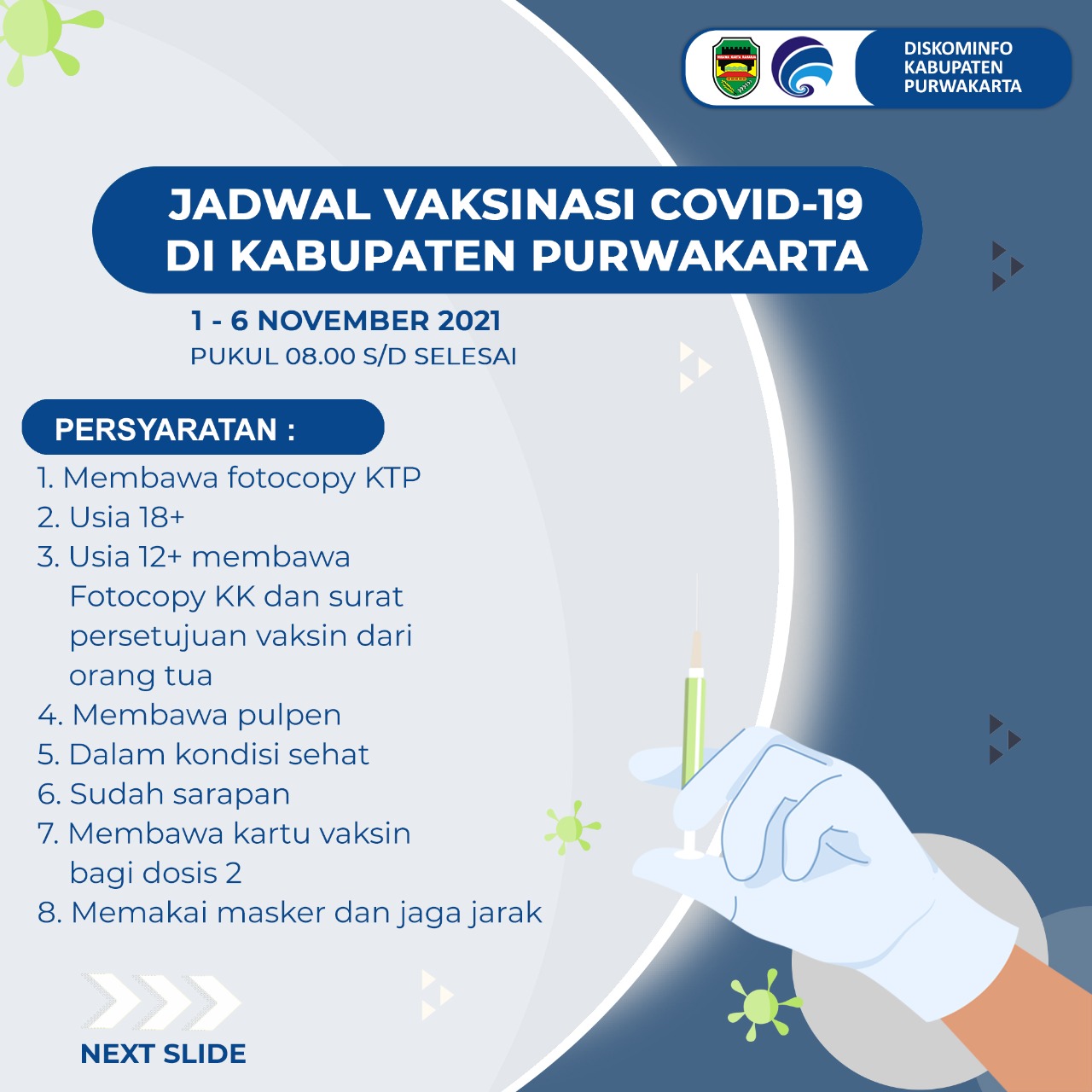 Jadwal Vaksinasi Covid-19 di Kabupaten Purwakarta