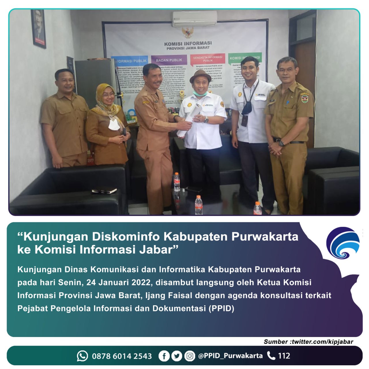 Kunjungan Diskominfo Kabupaten Purwakarta ke Komisi Informasi Jabar